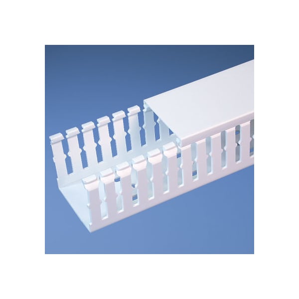Base Wiring Duct, Type F, Narrow, Adhesive, White, 1" x 4" x 1' (6-Pack)